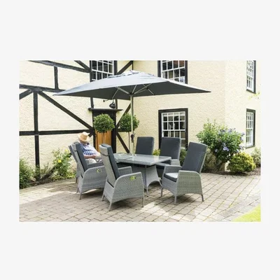Downtown Katie Blake Chatsworth 6 Seater Recliner Including Parasol And Base