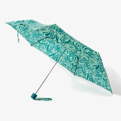 Oliver Bonas Green Animal Print Umbrella
