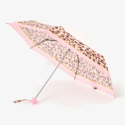 Oliver Bonas Leopard Print Colour Pop Striped Umbrella