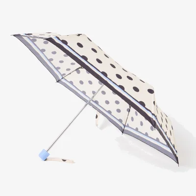 Oliver Bonas Blue & Monochrome Polka Dot Umbrella