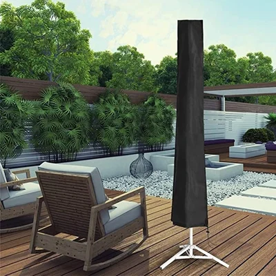 The Range Outdoor Straight Parasol Sunshade Umbrella Cover Waterproof 30x50x190cm - Black