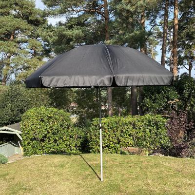 The Range Parasol for Metal Garden Patio Furniture Sets - Black / 250cm
