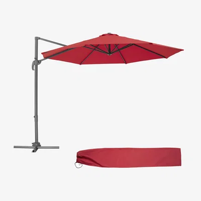 The Range Parasol Daria With Protective Cover - Burgundy
