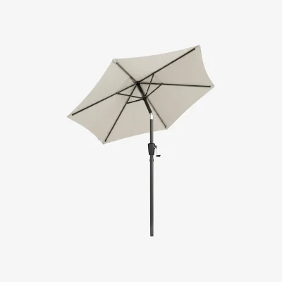 The Range Outsunny Outdoor Garden Parasol, 2m Table Parasol Umbrella - Light Grey