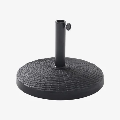 The Range Lifeideas Resin Round Parasol Base Style A - Black