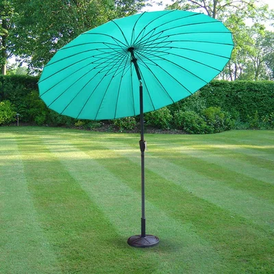 The Range 2.6m Garden Turquoise Parasol with Tilt  - Turquoise
