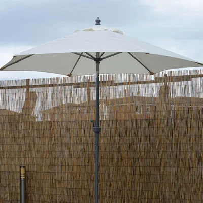 The Range 2m Lightweight Aluminium Garden Parasol with Crank  Tilt Mechanism Colour Choice - Yellow