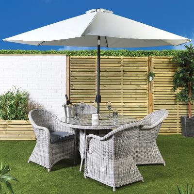 The Range Crank & Tilt Parasol - Wild Dove / 2.7m