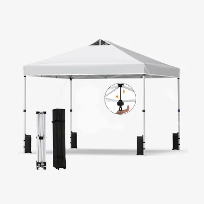 The Range Easy Setup Gazebo Shelter - White