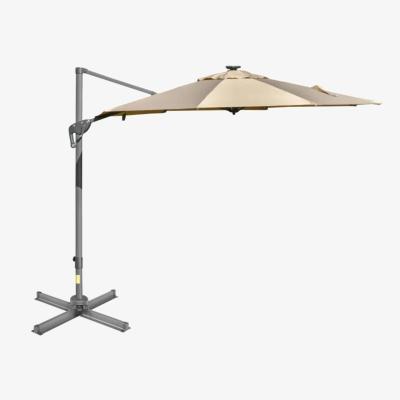 The Range Patio Tilt LED Parasol  - White