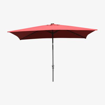 The Range 2M x 3M LED Parasol - Red