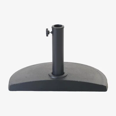 The Range Concrete Parasol Half Base for Half Canopy Umbrella - Grey