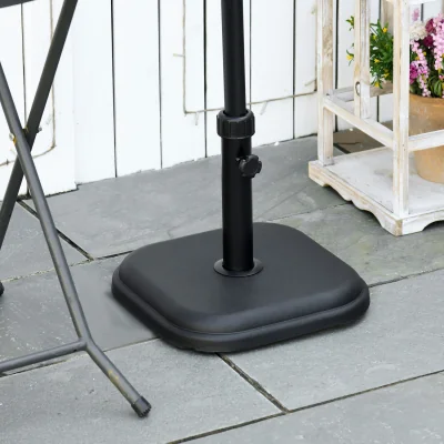 The Range 11kg Concrete Garden Parasol Base Holder - Black