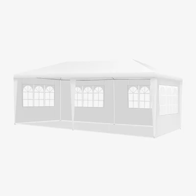 The Range Garden Gazebo Party Canopy Tent - White