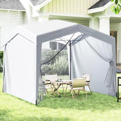 The Range Pop up Canopy Tent with Removable Sidewalls - White