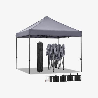 The Range Commercial Adjustable Pop-up Canopy - Light Grey