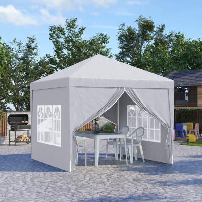 The Range Pop Up Gazebo Party Tent Canopy - White