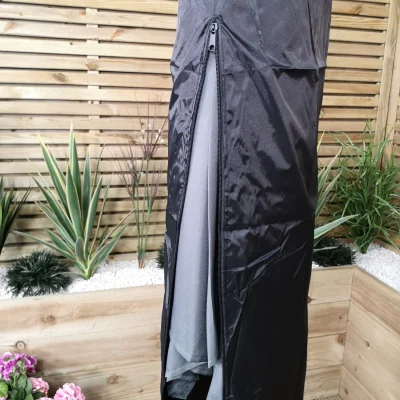 The Range 3m Waterproof Cover for Hanging Banana Cantilever Garden Parasol in Black - Black
