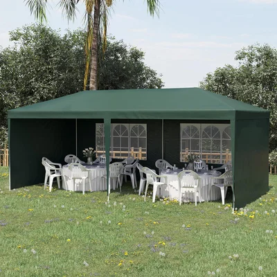 The Range Party Gazebo Canopy - Green / 16.6kg
