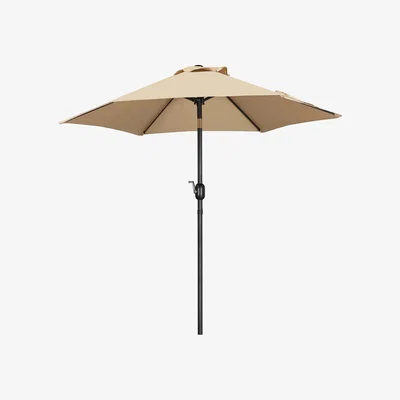 The Range 7.5FT Patio Umbrella with Crank - Tan