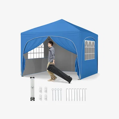 The Range 300 x 300 cm Pop up Canopy Tent - Blue