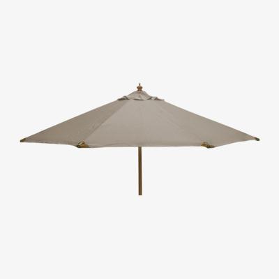 The Range Nova - Dominica Deluxe Wooden Garden Parasol  - Taupe