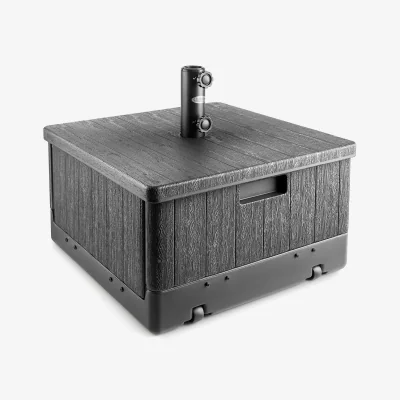 The Range 67Kg Square Parasol Base - Black