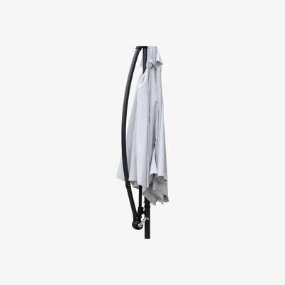 The Range Ross James Luxury Garden Furniture Parasol with Base Weights - Grey