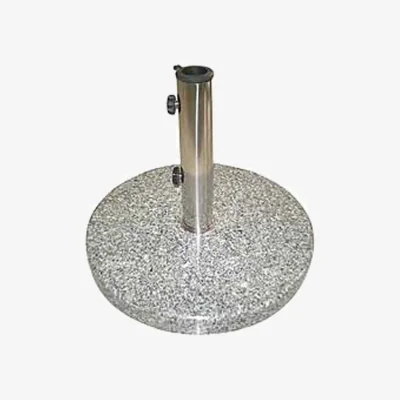 The Range 16KG Round Granite Garden Parasol  Umbrella Base Weight - Grey