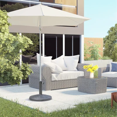 The Range Outsunny 12kg Garden Parasol Base 01-0902 - Bronze Tone