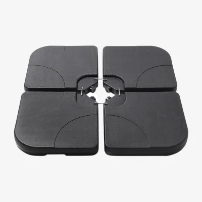 The Range HomeScape HDPE Square Fillable Parasol Base - Black