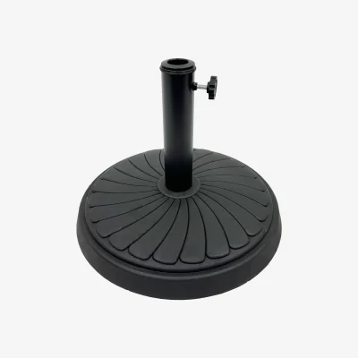 The Range Black Swirled Parasol Base - Black