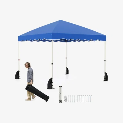The Range Foldable Patio Shelter Pop up Canopy Tent - Blue