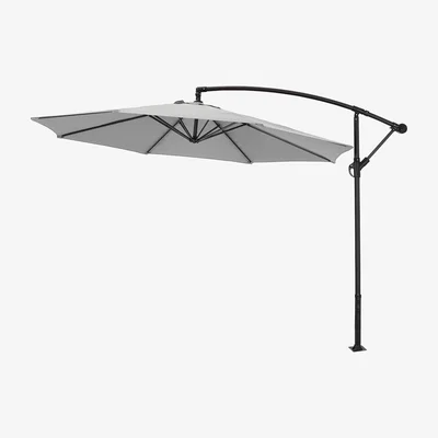 The Range 3M Cantilever Parasol No Base - Light Grey