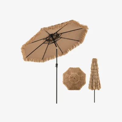 The Range Portable Hawaiian Style Umbrella - Brown
