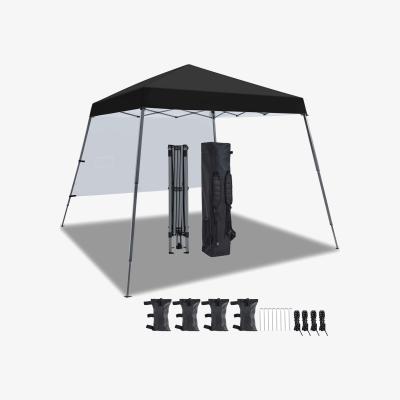 The Range 3x3M Pop-Up Gazebo with Side Panel - Black