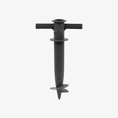 The Range 19-32mm Screw In Parasol Umbrella Holder Anchor Spikes Stand Beach Garden Pegs - Black