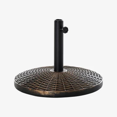 The Range 25kg Round Cement Parasol Base - Antique Bronze