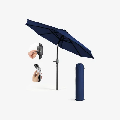 The Range 2.3M Tilting Parasol Umbrella - Blue