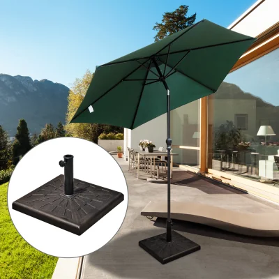 The Range 15kg Parasol Square Base Stand Holder - Bronze