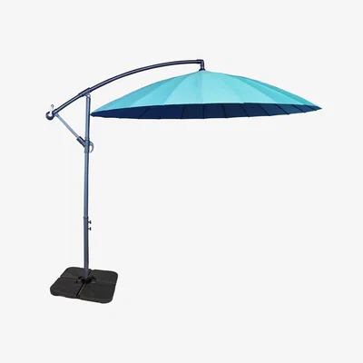 The Range Shanghai Cantilever Parasol - Aqua Blue