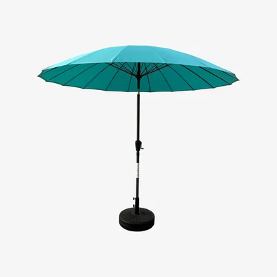 The Range Shanghai 2.7m Crank and Tilt Parasol - Light Blue