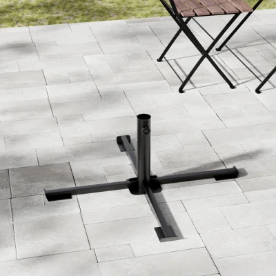 The Range Portable Foldable Parasol Base - Grey