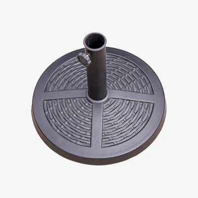 The Range Rattan Effect Parasol Base - Black