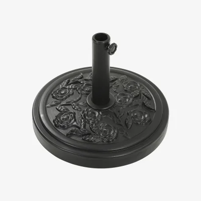 The Range Lifeideas Concrete Filled Parasol Base Style A - Black