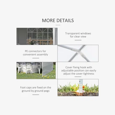 The Range Party Gazebo Canopy - White