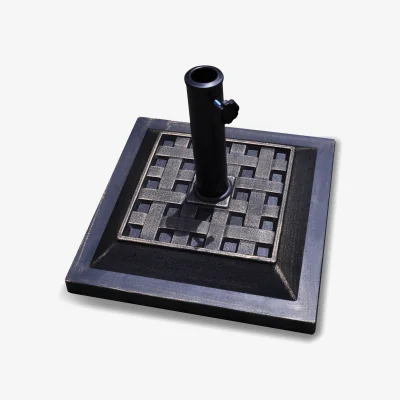 The Range Patio Market Parasol Base Umbrella Holder - Black