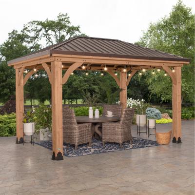 The Range Barrington Cedar Patio Gazebo - Cedar / 14x10 ft