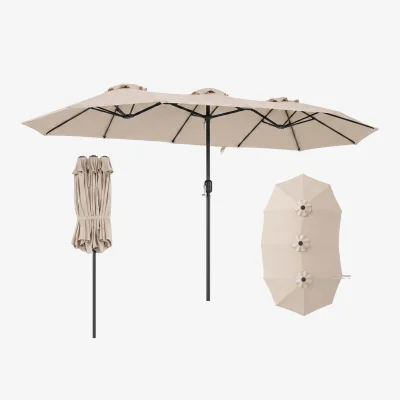 The Range Outdoor Double-Sided Twin Size Umbrella