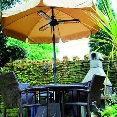 The Range Schallen Halogen Parasol Outdoor Heater - Black